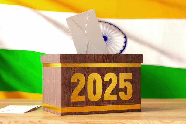 istock 2025 India Elections with Ballot Box and Indian Flag 2184173023