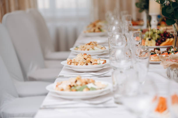istock oblong table at wedding banquet 2184173593