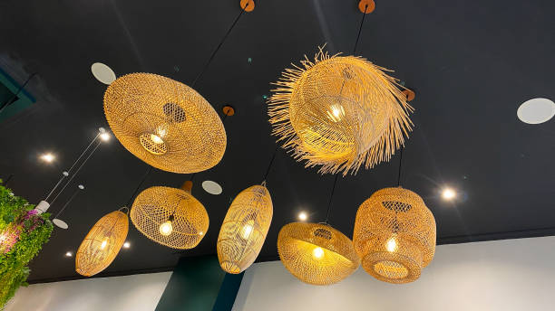 istock bamboo weaving cover lamp 2184174385