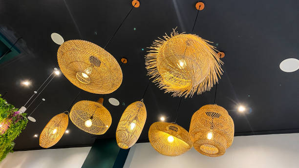 istock bamboo weaving cover lamp 2184174518