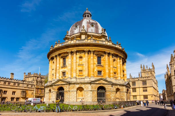 Oxford, UK - 05 May 2024: Radcliffe Camera in center of Oxford
