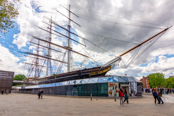 London, UK - 30 April 2024: Cutty Sark ship in Greenwich