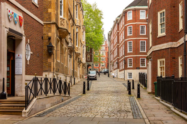 London, UK - 02 May 2024: Architecture of Middle Temple Lane