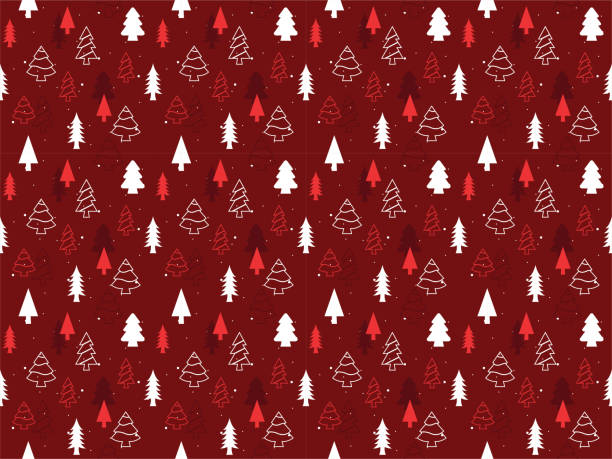 istock december cute new year cartoon christmas traditional seamless ornament tree winter snowflake gift 2184177676