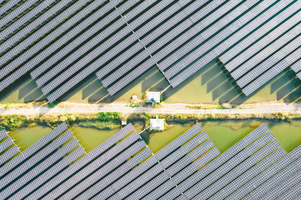 istock Solar photovoltaic generation on seashore 2184178349