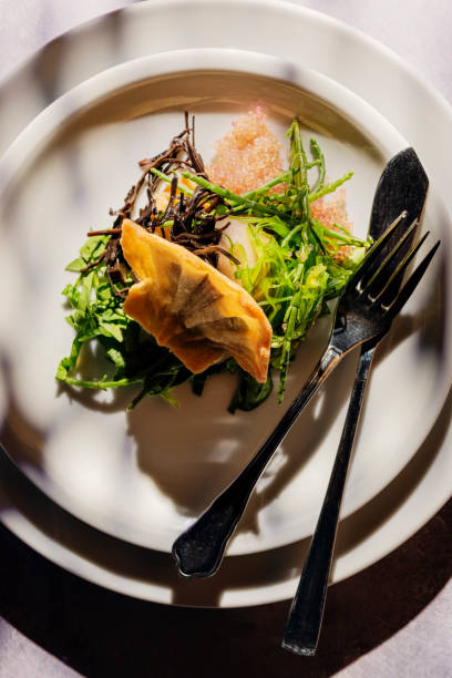 Chef Preparing Sea Food Starter