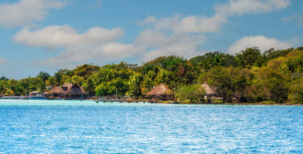 istock Dock on the Bacalar Lagoon, Quintana Roo State, Mexico 2184182662