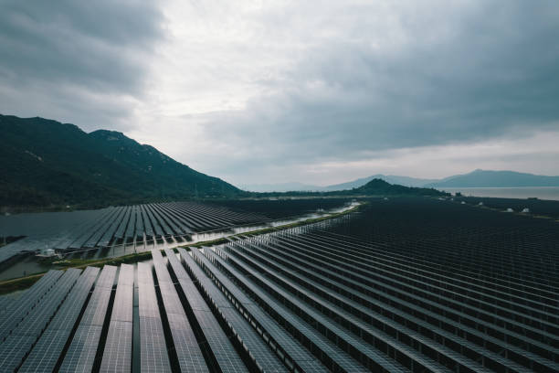 Solar photovoltaic generation on rain storm weather