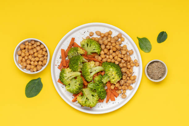 istock Healthy salad with broccoli, carrots and chickpeas 2184187364
