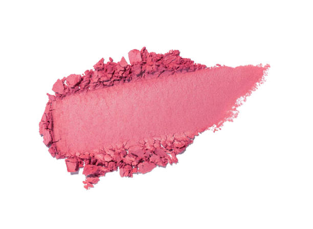 istock Make up product pink fuchsia blusher or eye shadow smudge brush stroke sample 2184196673