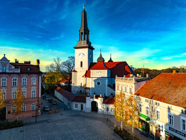 Architecture of Jarocin old town, Poland.