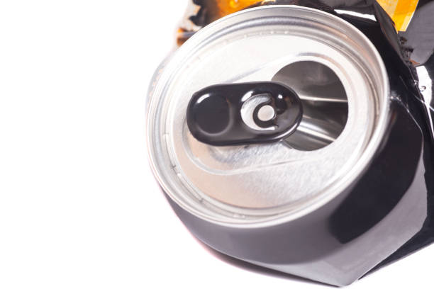 istock Empty crumpled can from energy drink or beer 2184198026