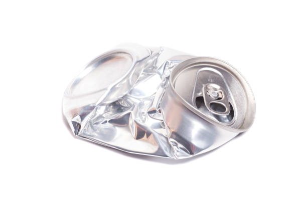 istock Empty crumpled can from energy drink or beer 2184198044