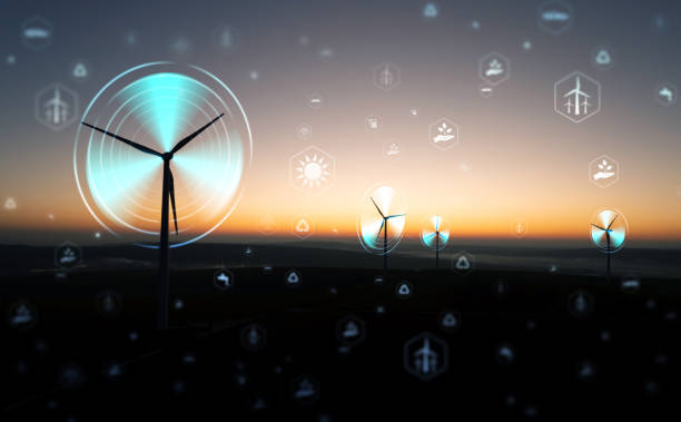 istock Wind energy and sustainable resources. Renewable energy technology.Sustainable Development Goals (SDGs).Renewable resource technology to reduce pollution and carbon emissions. 2184199139
