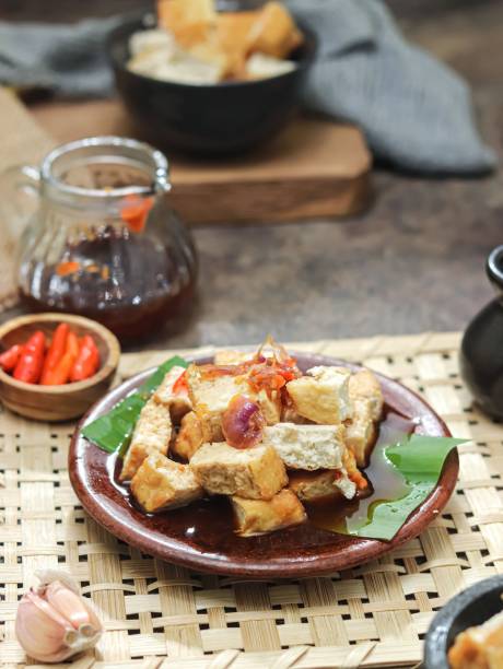 istock Tahu Gejrot is a spicy tofu from Indonesia 2184207356