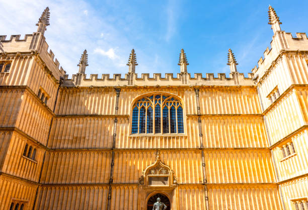 Divinity School entrance in Oxford university, UK