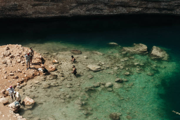 istock Bimmah Sinkhole Muscat Oman Blue Water Cave Park 2184213535