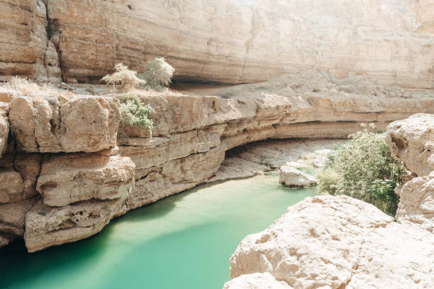 istock Wadi Shab Muscat Oman River Water Waterfall Nature Attraction Hike 2184213595