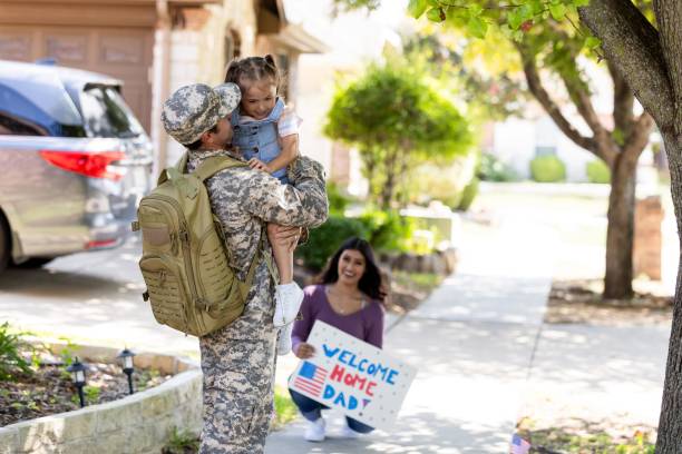 istock Man returns home from military service 2184214731