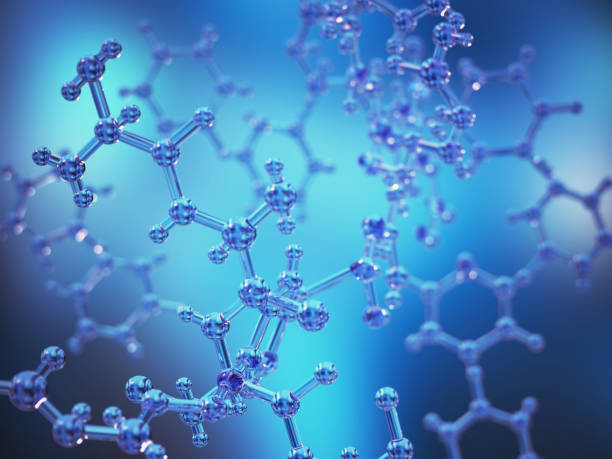 istock Detailed molecular structure with interconnected bonds illustrated in a soft blue background, representing scientific research and innovation 2184219775