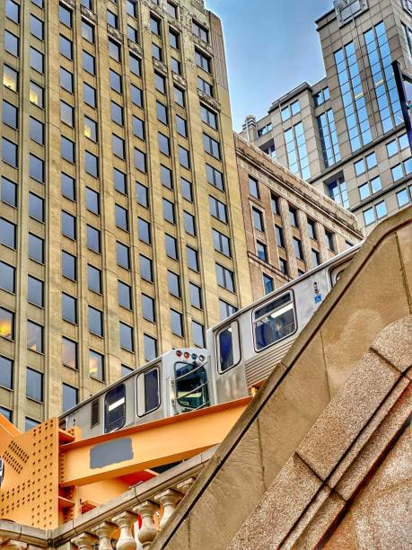 istock Chicago elevated subway and buildings in the background 2184220889
