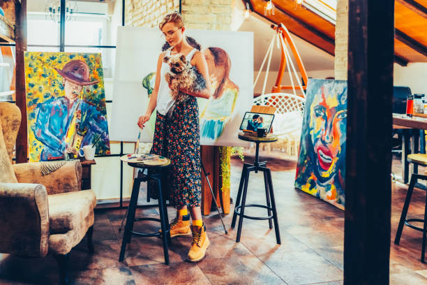istock Artist painting 2184221825