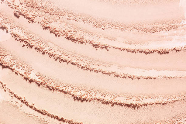 istock Cosmetic product beige pressed or loose powder texture swatch sample background 2184223367