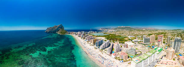 istock Mediterranean beach. Mountain Penyal d'Ifach. Calpe beach, Spain. 2184225280