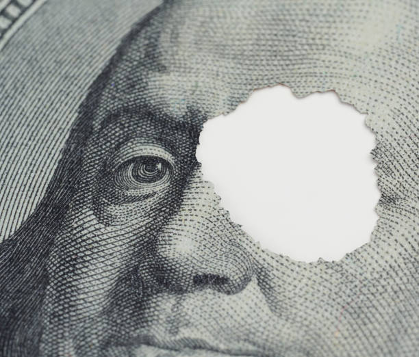 istock Fragment of a hundred dollar bill 2184225989
