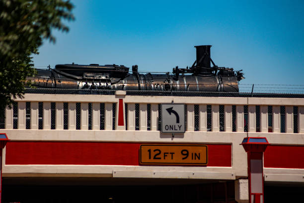 On June 10, 2024 this is a view of the bridge that crosses the downtown area of Wichita Kansas that trains traverse