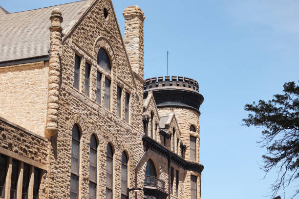 On June 10, 2024 antique building in the downtown area of Wichita Kansas