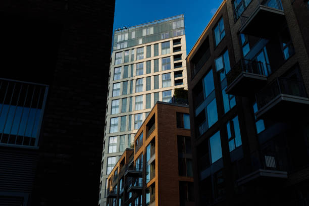 istock Modern buildings reaching for the sky in urban setting 2184231713