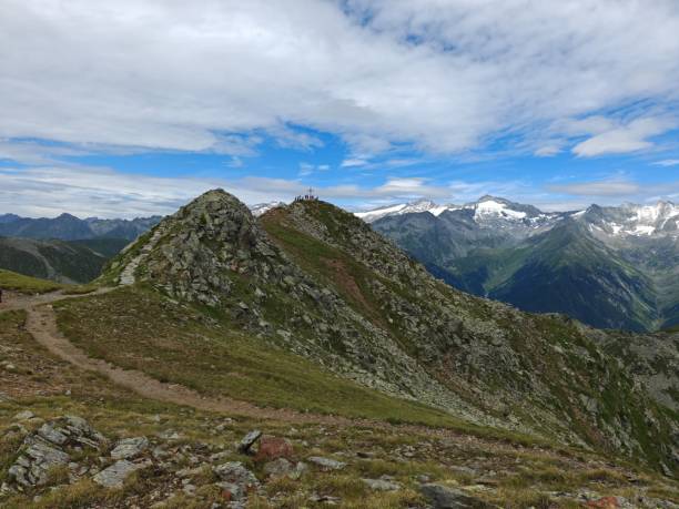 istock Panoramic view of mountainous landscape on the Monte Spico (the Speikboden) peak under a partly cloudy sky 2184232408