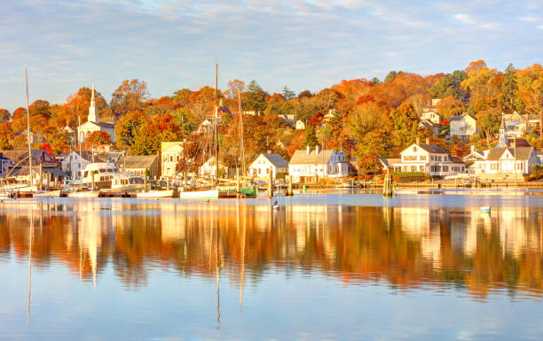 istock Autumn in Mystic, Connecticut 2184236755