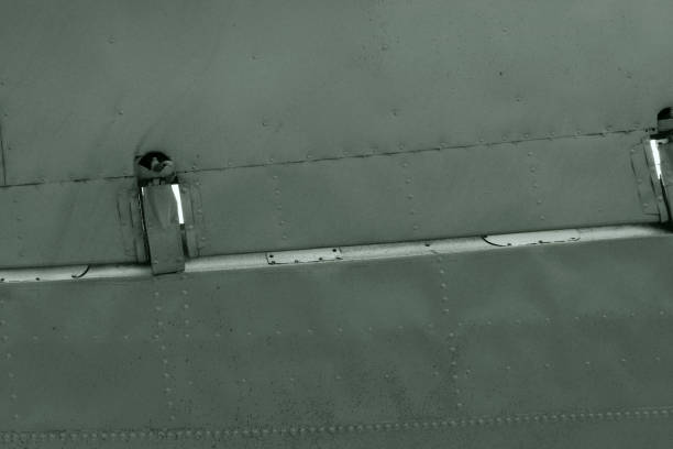 istock Fragment of an airplane wing close-up. 2184238209