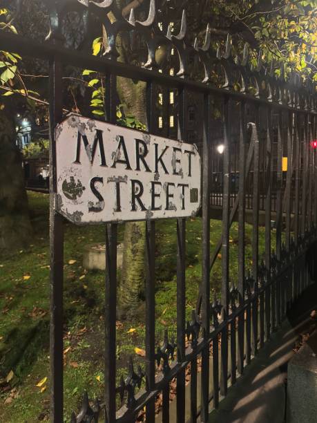 istock Market street sign post 2184246494