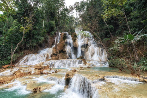 istock Kuang Si Waterfalls Turquoise Water Pools 2184251466