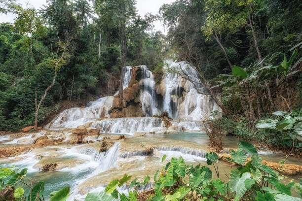 istock Kuang Si Waterfalls Turquoise Water Pools 2184251467