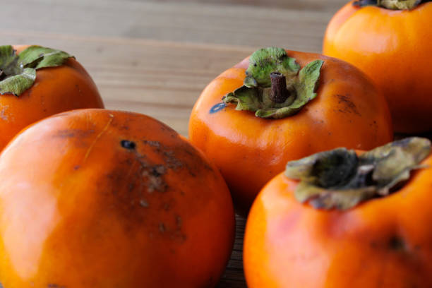 istock Persimmons harvested from the garden 2184256362