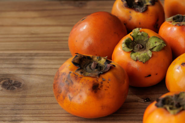 istock Persimmons harvested from the garden 2184256588