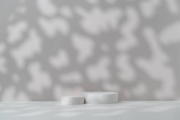 istock Beauty Cosmetics Product Presentation Scene made with Circular Podiums and Shadow. Studio Photography. 2184263684