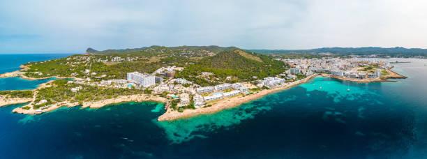 istock Cala Gracio and Calo el Moro beach on Ibiza island, Spain 2184266403
