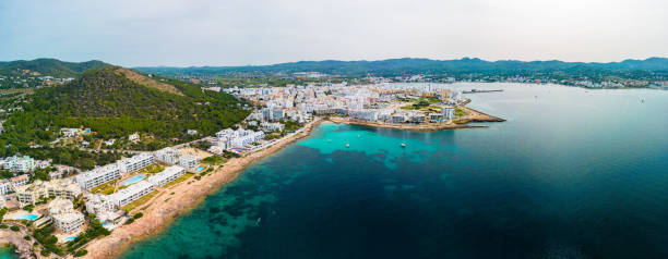 istock Cala Gracio and Calo el Moro beach on Ibiza island, Spain 2184266408