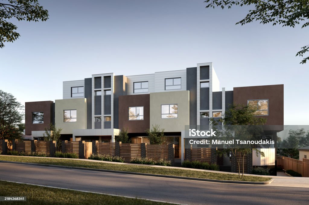Developer Multi Residential Multi Dwelling Development Stock Photo - Download Image Now - Apartment ...