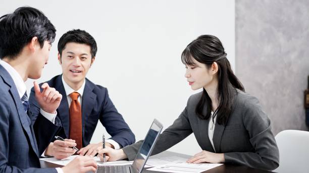 istock Asian business people having a meeting 2184269059