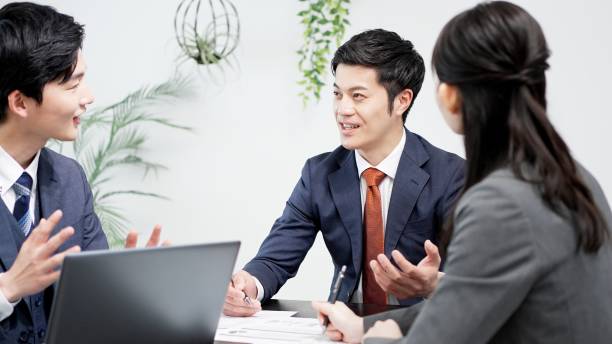 istock Asian business people having a meeting 2184269061