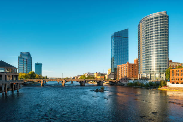 Grand Rapids Skyline Michigan USA
