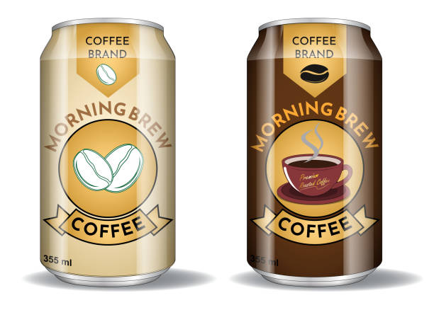 istock Set Illustration of Coffee Can Packaging Designs for Morning Brew Coffee. 2184274303
