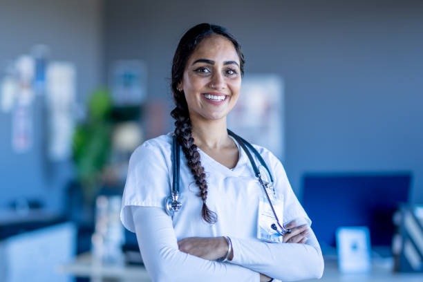 istock Female Nurse Portrait 2184274332