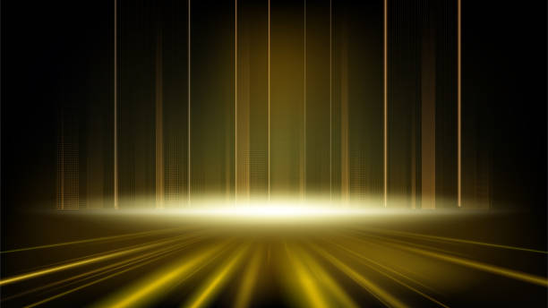 istock Black and Gold background abstract geometric shapes luxury design wallpaper.Realistic layer elegant futuristic glossy light.Cover layout template. 2184275671